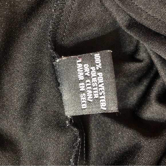 DressBarn Collections black cream Dress Ruffle woman size 8 sleek Date Back - Picture 9 of 9